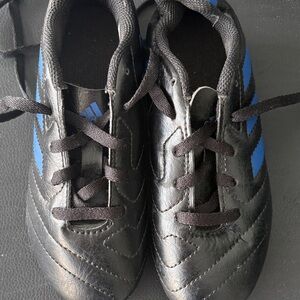 adidas Kids Black and Blue Athletic Sneakers